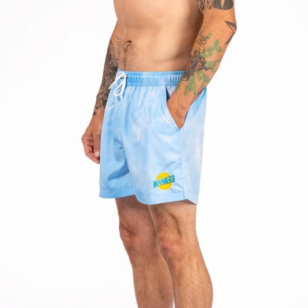 New Barstool Sports Men's NOONERS Blue Swim Trunks Shorts Size XL
